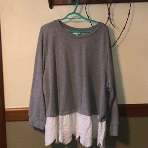 Plus Size peplum sweater